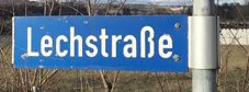 Straßenschild Lechstraße