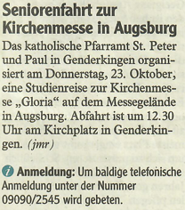 Donauwörther Zeitung 21.10.2014