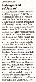Donauwörther Zeitung 11.02.2016