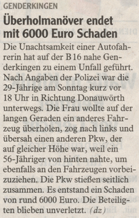 Donauwörther Zeitung 18.08.2015