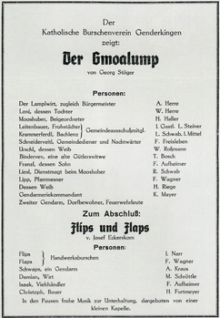 „Der Gmoalump" Aufgeführt um 1946